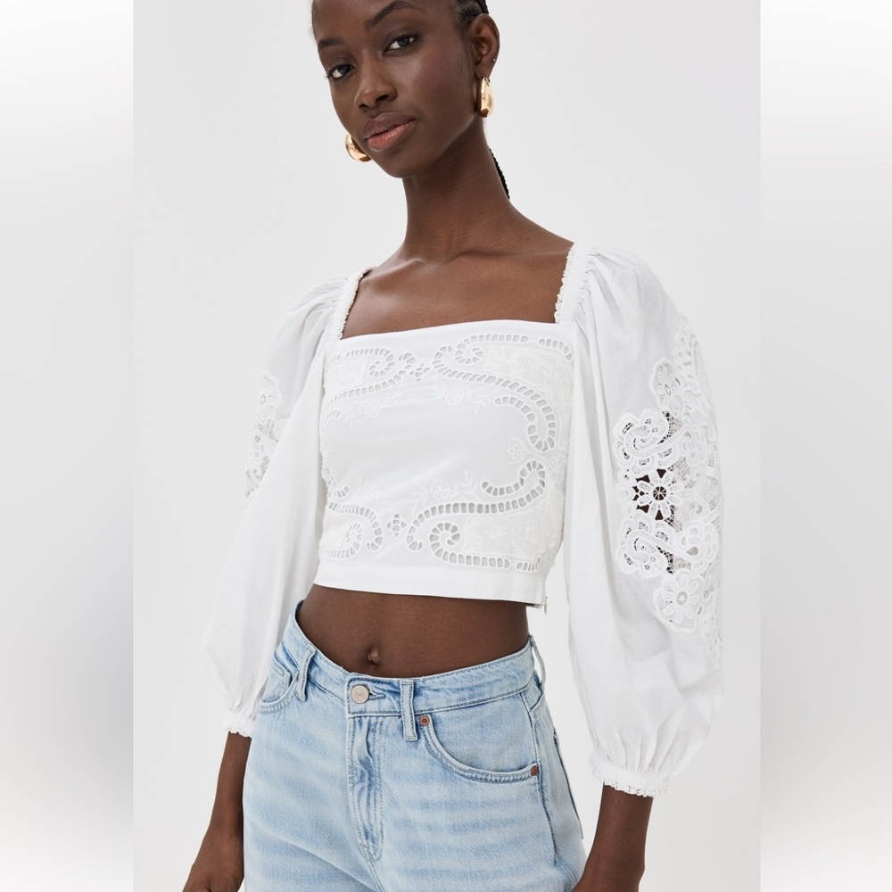 Farm Rio Lace Blouse